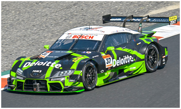Modelauto 1:43 | Spark 43SGT25037 | Toyota GR Supra GT | TGR Team Deloitte TOM'S 2025 #37 - G.Alesi - U.Sasahara