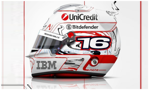 Modelauto 1:5 | Looksmart LSHEL012 | Bell Helmet 150th GP | Scuderia Ferrari 2025 #16 - C.Leclerc