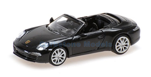 Modelauto 1:87 | Minichamps 870068034 | Porsche 911 Cabrio Metallic Blue 2013