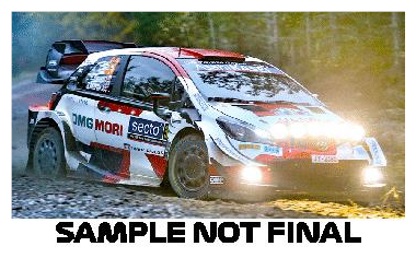 Modelauto 1:43 | Bburago 18-38310 | Toyota Gazoo WRT Yaris GR WRC 2021 #33 - E.Evans - S.Martin