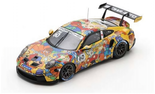 Modelauto 1:43 | Spark SJ179 | Porsche 911 GT3 Cup | BINGO Racing 2024 #60 - R.Ito