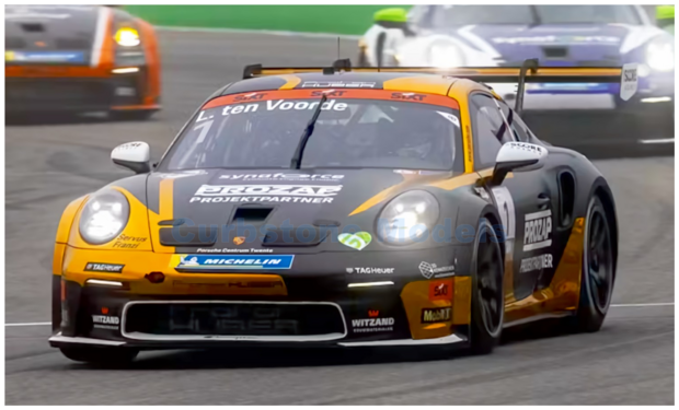 Modelauto 1:43 | Spark SG718 | Porsche 911 GT3 Cup | Proton Huber Competition 2024 #1 - L.ten Voorde