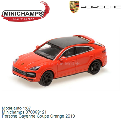 Modelauto 1:87 | Minichamps 870069121 | Porsche Cayenne Coupe Orange 2019