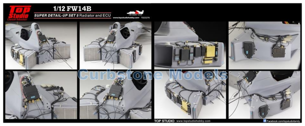 Bouwpakket 1:12 | Diversen TSTD23276 | Williams FW14B radiator and Ecu Set 5 1992