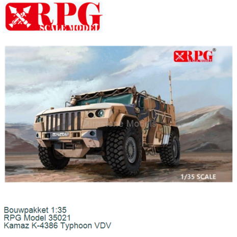 Bouwpakket 1:35 | RPG Model 35021 | Kamaz K-4386 Typhoon VDV