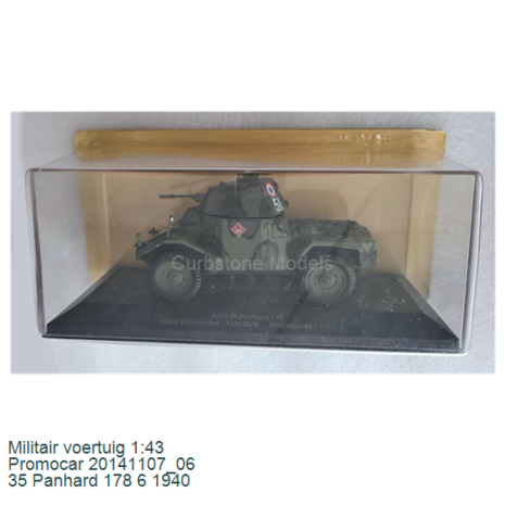Militair voertuig 1:43 | Promocar 20141107_06 | 35 Panhard 178 6 1940
