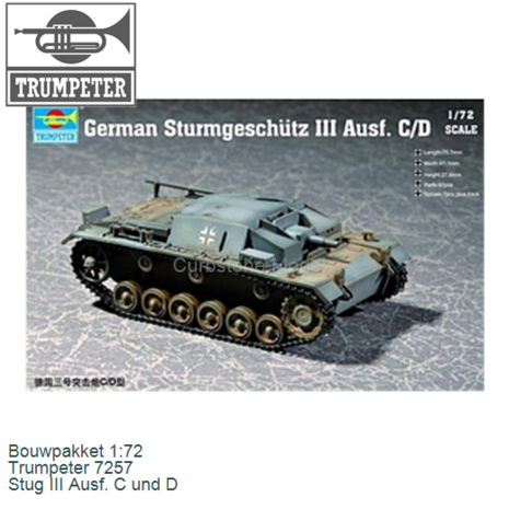 Bouwpakket 1:72 | Trumpeter 7257 | Stug III Ausf. C und D