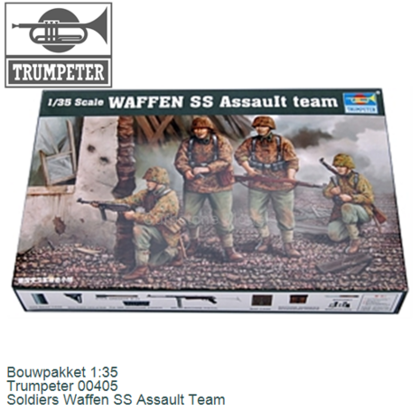 Bouwpakket 1:35 | Trumpeter 00405 | Soldiers Waffen SS Assault Team