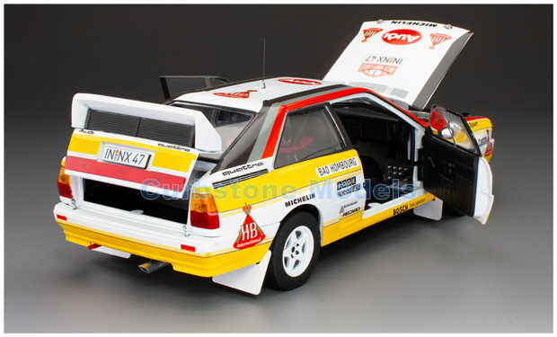 Modelauto 1:18 | Sunstar 4258 | Audi Sport Quattro A2 WRC 1984 #1 - W.Röhrl - C.Geistdörfer