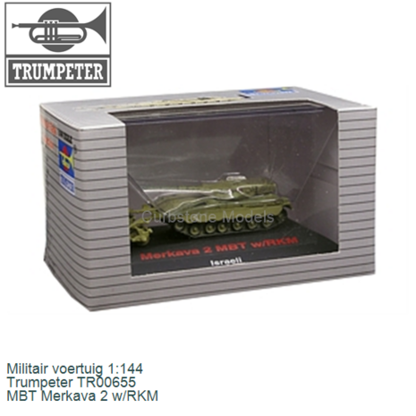 Militair voertuig 1:144 | Trumpeter TR00655 | MBT Merkava 2 w/RKM