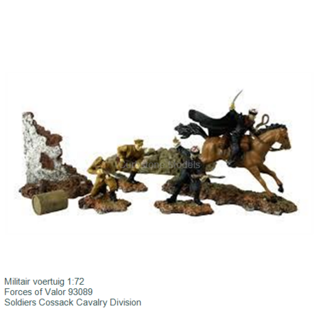 Militair voertuig 1:72 | Forces of Valor 93089 | Soldiers Cossack Cavalry Division