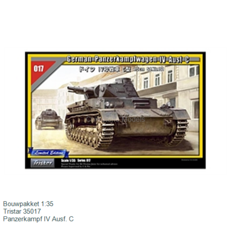 Bouwpakket 1:35 | Tristar 35017 | Panzerkampf IV Ausf. C