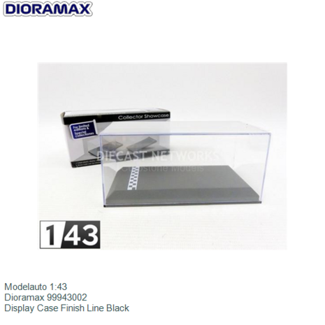 Modelauto 1:43 | Dioramax 99943002 | Display Case Finish Line Black