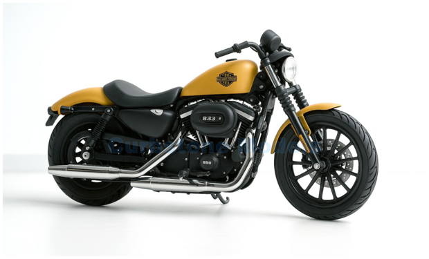 Motorfiets 1:18 | Maisto 20-19137 | Harley Davidson Sportster Iron 883 Dark Yellow and Black 2014