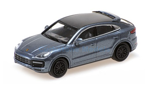 Modelauto 1:87 | Minichamps 870069124 | Porsche cayenne coupe Blue metallic 2019