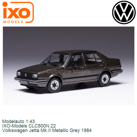 Modelauto 1:43 | IXO-Models CLC500N.22 | Volkswagen Jetta Mk.II Metallic Grey 1984