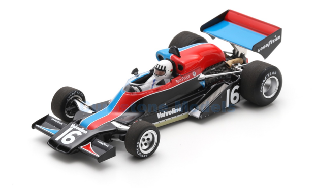 Modelauto 1:43 | Spark S3912 | Shadow DN8 1976 #16 - T.Pryce