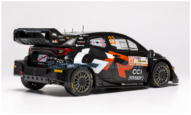 Modelauto 1:18 | IXO-Models 18RMC227.22 | Toyota Gazoo Racing GR Yaris Rally1 Hybrid 2024 #33 - E.Evans - S.Martin