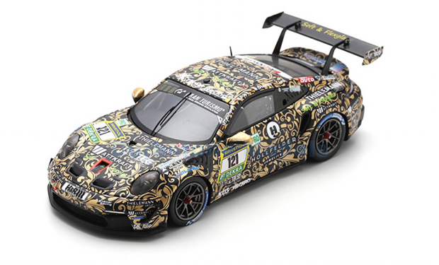 Modelauto 1:43 | Spark SG955 | Porsche 911 GT3 Cup (992) | KKrämer Racing 2024 #121 - M.di Martino - C.Brück - F.Leib  - 