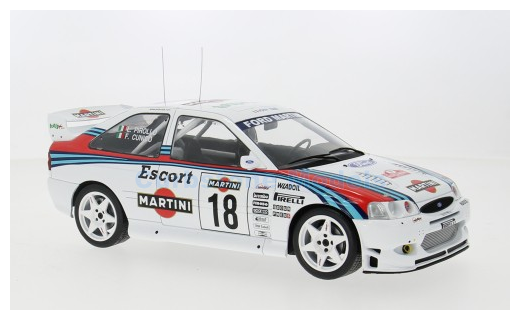 Modelauto 1:18 | IXO-Models 18RMC171A.22 | Ford Escort WRC | Jolly Club 1998 #18 - G.Gunico  - L.Pirollo