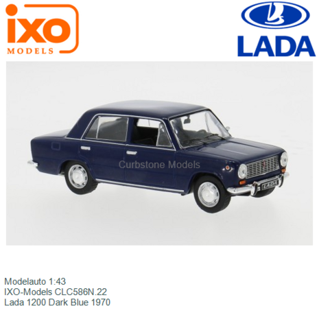Modelauto 1:43 | IXO-Models CLC586N.22 | Lada 1200 Dark Blue 1970
