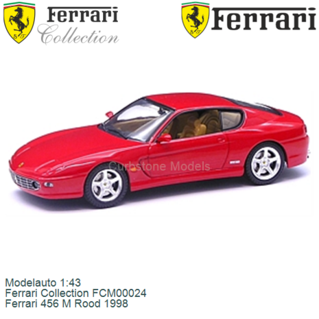 Modelauto 1:43 | Ferrari Collection FCM00024 | Ferrari 456 M Rood 1998