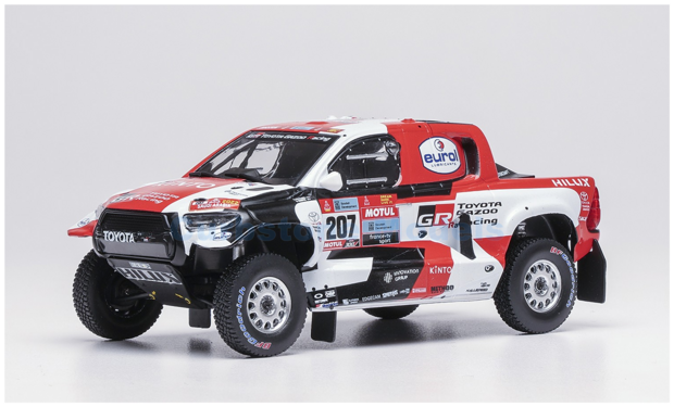 Modelauto 1:43 | IXO-Models RAM987A.22 | Toyota Gazoo Racing GR DKR Hilux T1+ 2022 #207 - G.de Villiers - D.Murphy