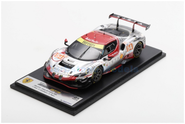 Modelauto 1:43 | Looksmart LSLM189 | Ferrari 296 GT3 | Vista AF Corse 2024 #54 - T.Flohr - F.Castellacci - D.Rigon