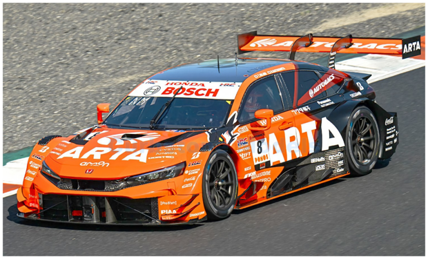 Modelauto 1:64 | Spark 64SGT25008 | Honda Civic Type R-GT | Arta Mugen 2025 #8 - T.Nojiri - N.Matsushita