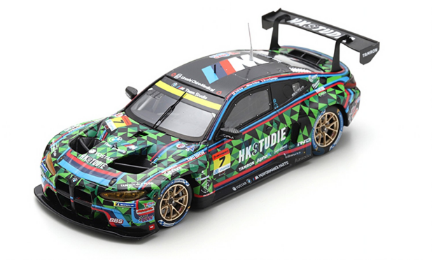 Modelauto 1:43 | Spark SGT167 | BMW M Team Studie x CRS M4 GT300 2024 #7 - B.Spengler - N.Krütten - S.Ara