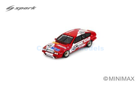 Modelauto 1:43 | Spark SB542 | Alfa Romeo GTV6 | Van Hove Mobil Smet Jet-team 1982 #46 - R.Drovandi  - V.Ciardi - R.Croce