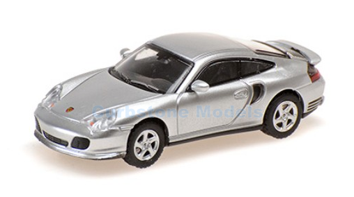 Modelauto 1:87 | Minichamps 870068170 | Porsche 911 Turbo Zilver 2000