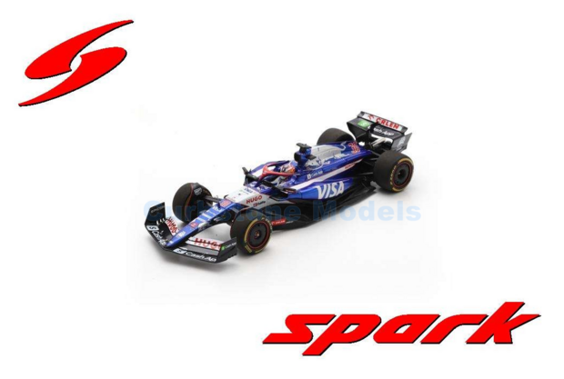 Modelauto 1:43 | Spark S9558 | Racing Bulls VCARB 01 | Visa Cash App RB F1 Team 2024 #30 - L.Lawson
