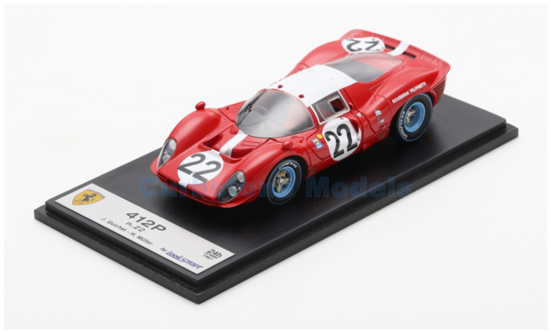 Modelauto 1:43 | Looksmart LSLM157 | Ferrari 412P | N.A.R.T. 1967 #22 - H.Müller - J.Guichet