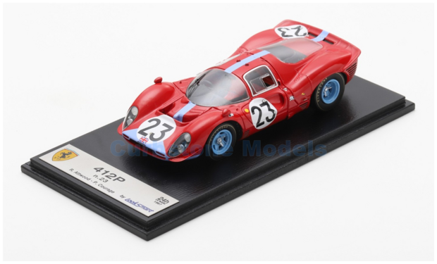 Modelauto 1:43 | Looksmart LSLM158 | Ferrari 412P | Maranello Concessionaires 1967 #23 - R.Attwood - P.Courage