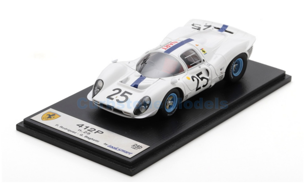 Modelauto 1:43 | Looksmart LSLM160 | Ferrari 412P | N.A.R.T. 1967 #25 - G.Baghetti - P.Rodriguez