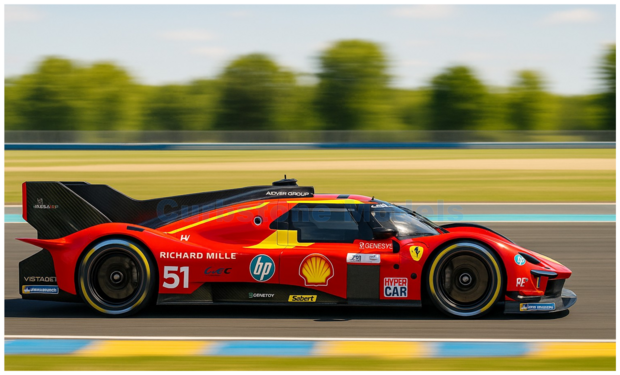 1:43 | Looksmart LSLM191 | Ferrari 499P | AF Corse 2025 #50 - J.Calado - A.Pier Guidi - A.Giovinazzi