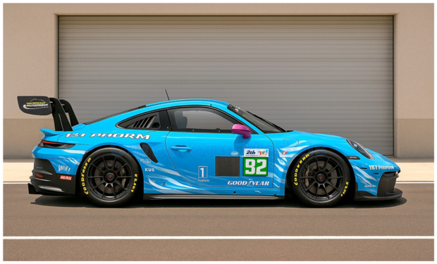 Modelauto 1:43 | Spark 25LM92 | Porsche 911 GT3 R (992) LMGT3 | Manthey 1st Phorm 2025 #92 - R.Lietz - R.Pera - R.Hardwick