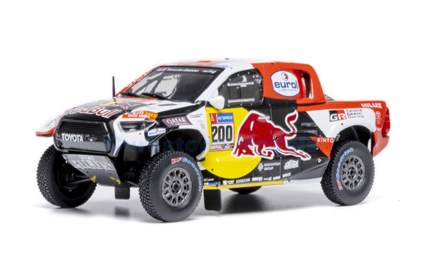Modelauto 1:43 | IXO-Models RAM986.22 | Toyota Gazoo Racing GR DKR Hilux 2023 #200 - M.Baumel - N.Al Attiyah