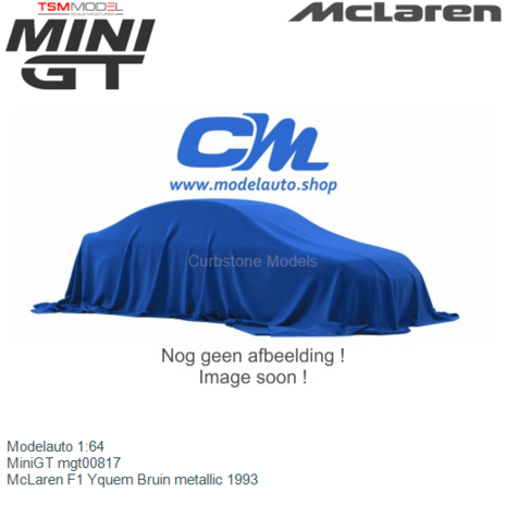 Modelauto 1:64 | MiniGT mgt00817 | McLaren F1 Yquem Bruin metallic 1993