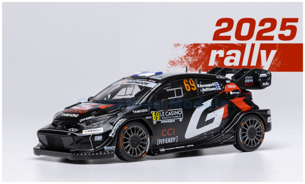 Modelauto 1:43 | IXO-Models RAM972C.22 | Toyota Gazoo Racing WRT GT Yaris Rally1 2025 #69 - H.Rovanperä - J.Halttunen