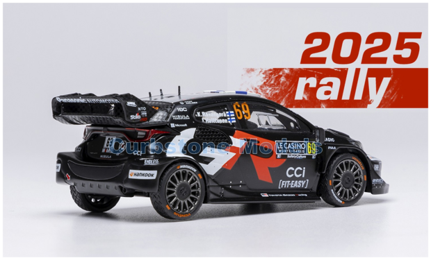 Modelauto 1:43 | IXO-Models RAM972C.22 | Toyota Gazoo Racing WRT GT Yaris Rally1 2025 #69 - H.Rovanperä - J.Halttunen