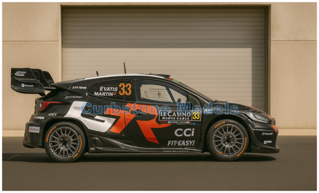 Modelauto 1:43 | IXO-Models RAM972B.22 | Toyota Gazoo Racing WRT GR Yaris Rally1 2025 #33 - E.Evans - S.Martin