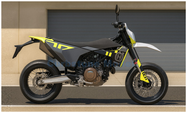 Motorfiets 1:18 | Maisto 20-23091 | Husqvarna Husky 701 Supermoto Black and Yellow 2023