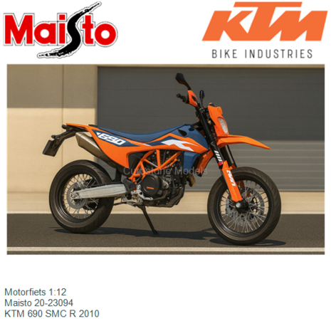 Motorfiets 1:12 | Maisto 20-23094 | KTM 690 SMC R 2010