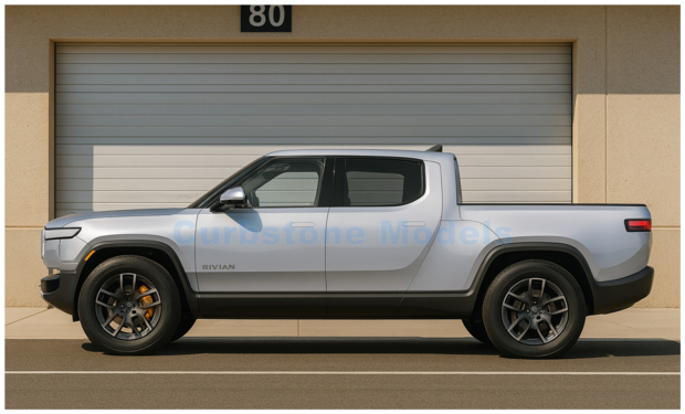Modelauto 1:43 | Maisto 20-23114 | Rivian R1T Pick Up Silver 2024