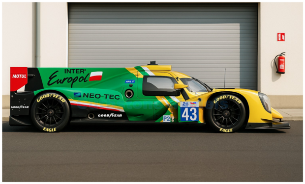 Modelauto 1:43 | Spark S9284 | Oreca 07 Gibson LMP2 | Inter Europol Competition 2025 #43 - T.Dillmann - N.Yelloly - J.Smiechows