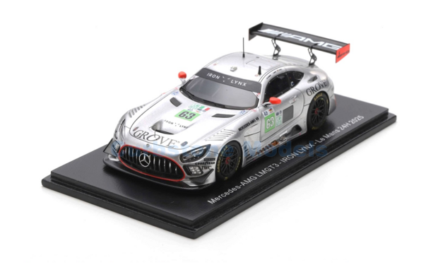 Modelauto 1:43 | Spark S9298 | Mercedes AMG Evo LMGT3 | Iron Lynx 2025 #63 - B.Grove - S.Grove - L.Stolz