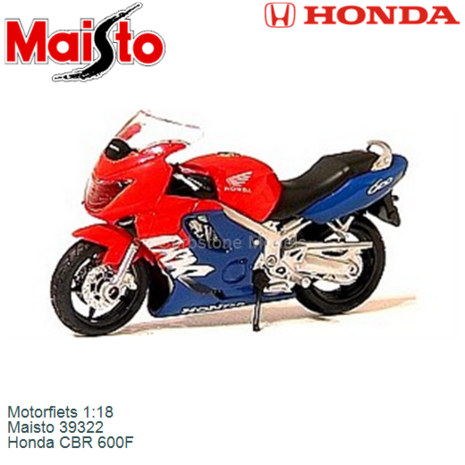 Motorfiets 1:18 | Maisto 39322 | Honda CBR 600F