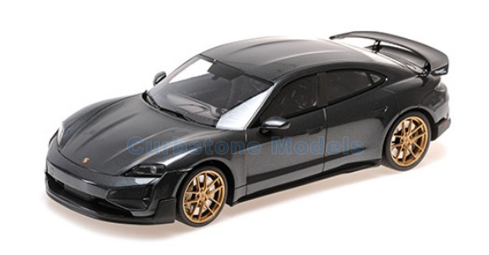 Modelauto 1:18 | Minichamps 117069401 | Porsche Taycan Turbo GT Grey 2024